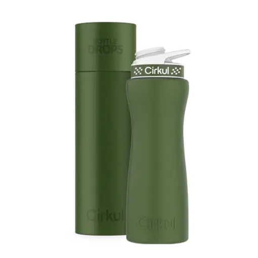 Limited Edition: 22oz. Matte Dark Green Stainless Steel Bottle & Lid
