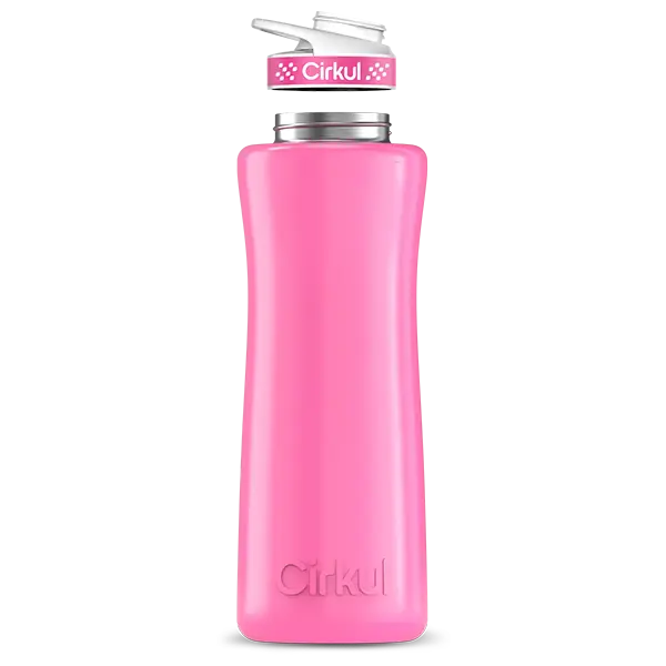 42oz. Pink Stainless Steel Bottle & Comfort Grip Lid