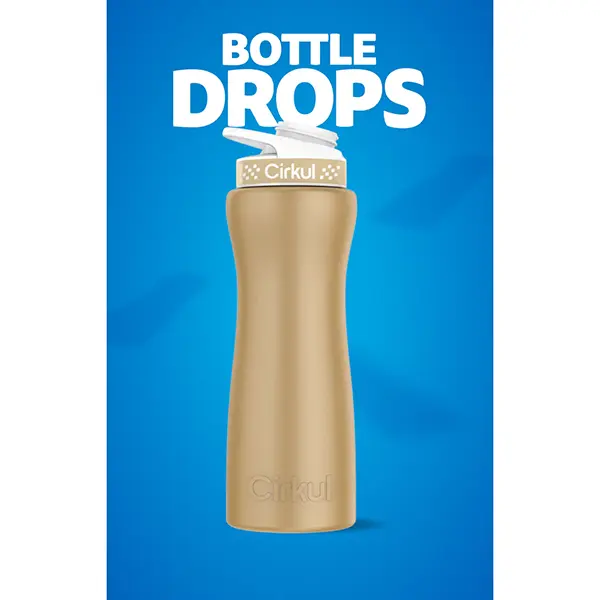 Limited Edition: 22oz. Gold Stainless Steel Bottle & Lid - Image 2